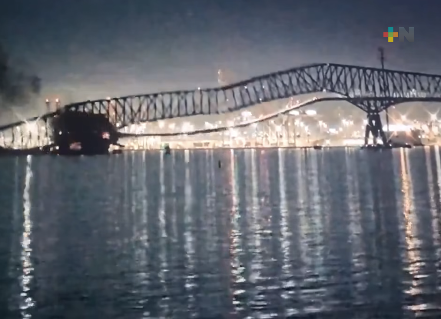 Tres mexicanos afectados por desplome del puente Francis Scott Key de Baltimore: AMLO